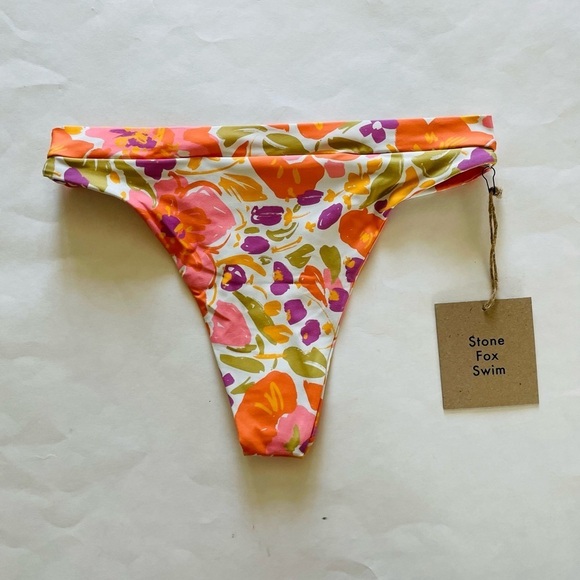 Stone Fox Bloom Cheeky bikini Bottom NWT - Picture 1 of 9
